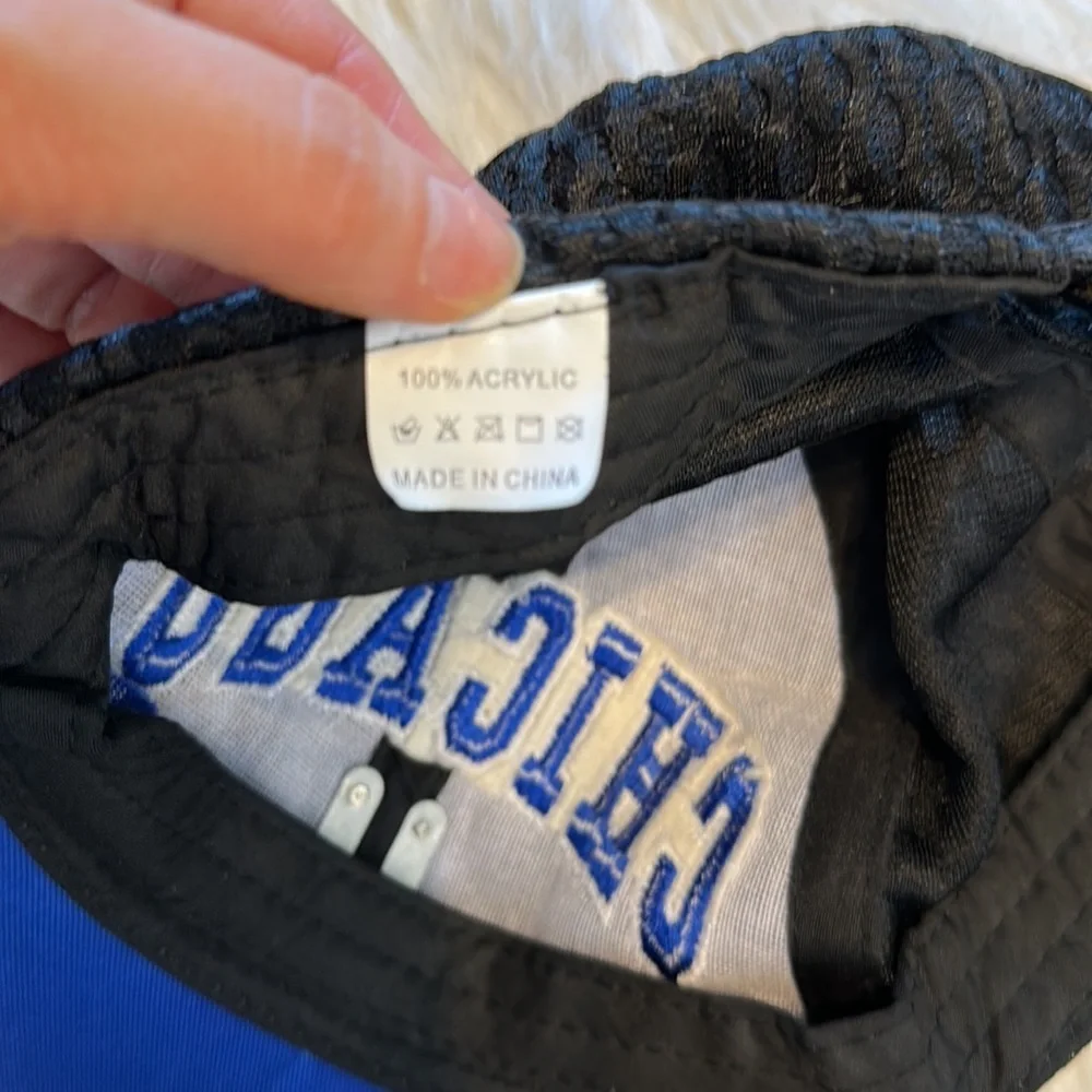 Chicago Cups Blue Black mesh Ballcap